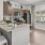 a kitchen with a large island